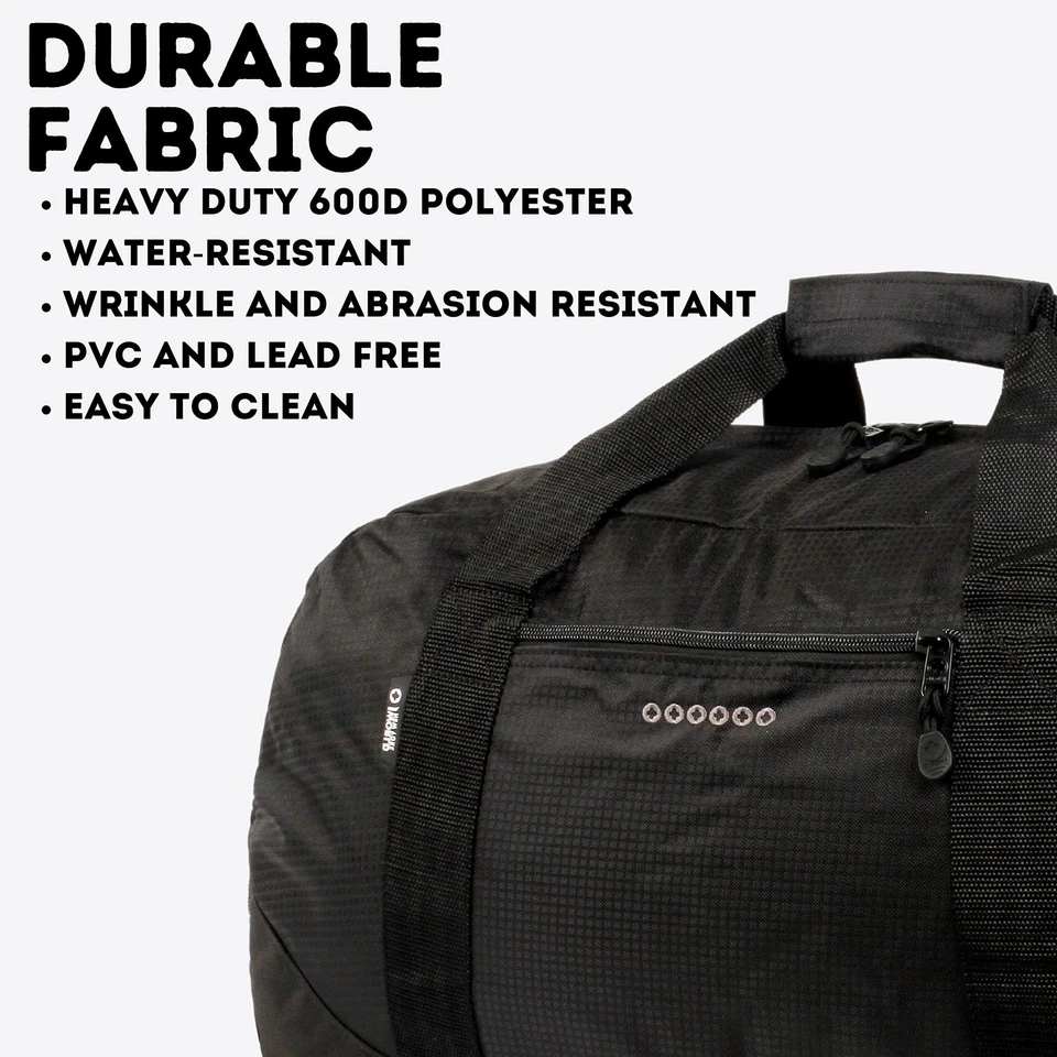 Bolso de Lona Lawrence Sport and Travel, Negro, 36" Foto 4 de 4