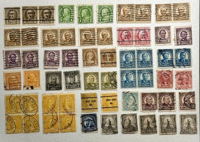 US Stamps, Lot of 60, 1920's issue collection or for colorful arts and crafts