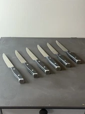 Set of 6 J.A. Henckels Stainless Steel Refined  4.5" Steak Knives