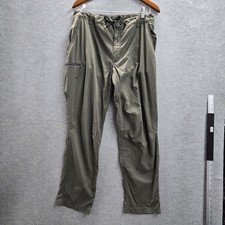 REI Co-Op Men Activewear Pants 36X30 Green Nylon Polyester Cargo Zipper 29"