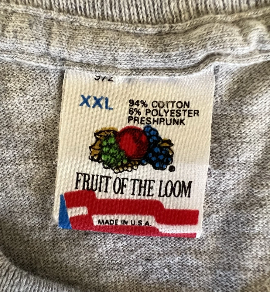 Compton Tarbabes винтажный футболка 1992 20 лет воссоединения серый синий талисман одиночный стежок - Изображение 3 из 4