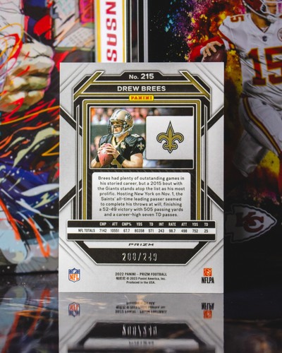 2022 Panini Prizm #215 Drew Brees Orange Prizm /249 - Bild 2 von 2