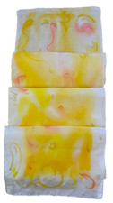 Sunny Rectangular Goga Dallas Brand hand painted silk scarf 9