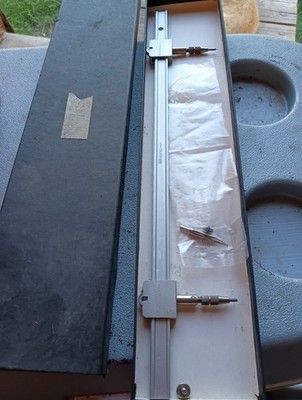 Vintage Bruning U.S.A 13'' Beam Compass Drafting Tool Possibly New Estate Sale 