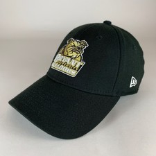 Bryant University Bulldogs NCAA Black New Era 39Thirty Stretch Fitted Hat S/M