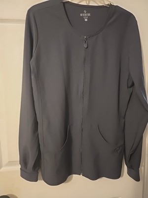 Women's Medcouture Activate Gray Zip Up Jacket with Pockets Size Medium