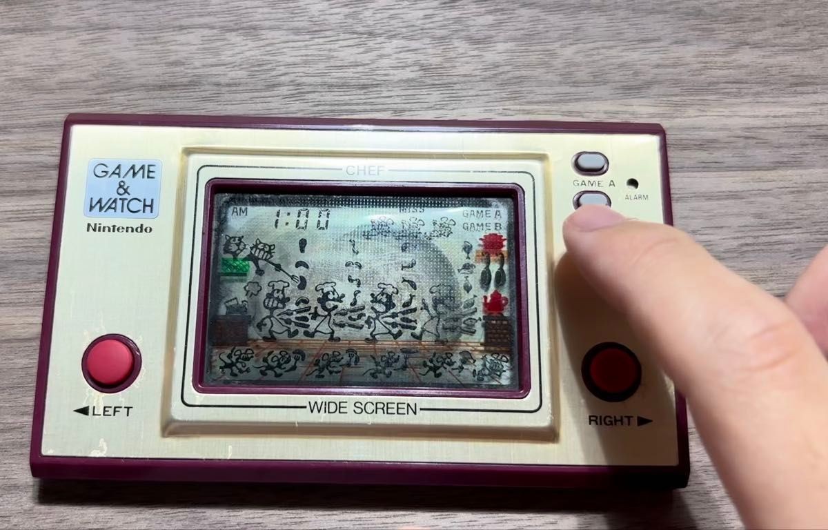 Nintendo FP-24 Chef Japan 1981 Game and Watch Used
