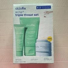 SKINFIX Acne+ Triple Threat Set  Adapinoid Gel/2% BHA Cleanser/Barrier Gel Cream