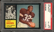 1962 Topps Football #28 Jim Brown PSA 6