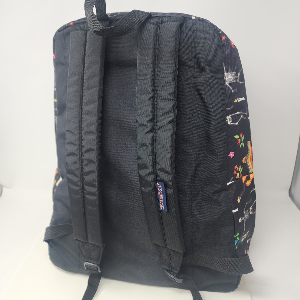 death jansport backpack Jansport Superbreak Day of the Dead Backpack Black Dia De Los Muertos Bag  NWOT