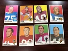Vintage (8) Card Lot of 1969 Topps Football Cards w/HOF ~ Low Grade