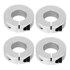4 Pack 32mm Bore One Piece Shaft Collar Clamp 60mm OD Aluminum with Screws