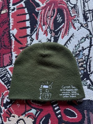 Cactus Jack ID Magazine Green Beanie Travis Scott  