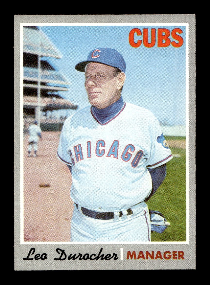 1970 Topps #291 Leo Durocher Cubs EX-MT *7w