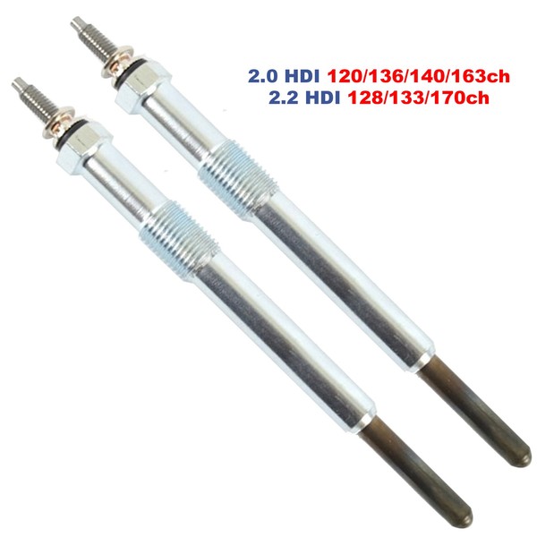 2 GlüHkerze VorwäRmung FüR C4 C5 308 508 Boxer Jumper 2.0 2.2 Hdi M10X100-image