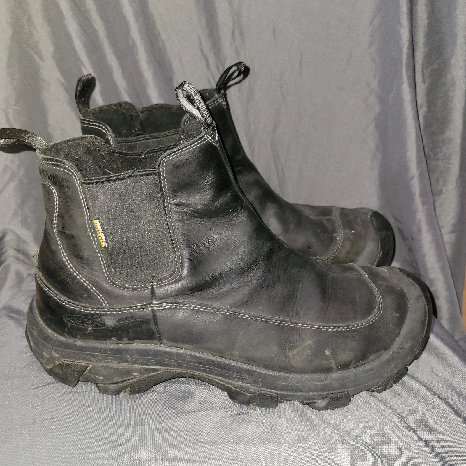 Keen Men's Anchorage III Waterproof Boot Size 11.5 Black Leather