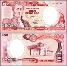 Colombia 100 Pesos Oro, 1986, P-426b.2, UNC