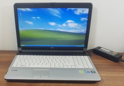 Retro Win XP Notebook Fujitsu Lifebook A530 Intel i3 2x2,53GHz 4GB 250GB BT Webc