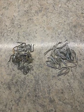 Lot of 70 Vintage Pin On Drapery/Curtain Hooks 44-1" 26-1.5"