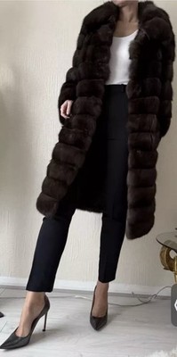 Saga Furs Sable Brown Coat Medium UK10/US6