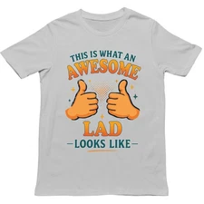 This is What an Awesome Lad Looks Like T Shirt - Gift for Men, Women, kids