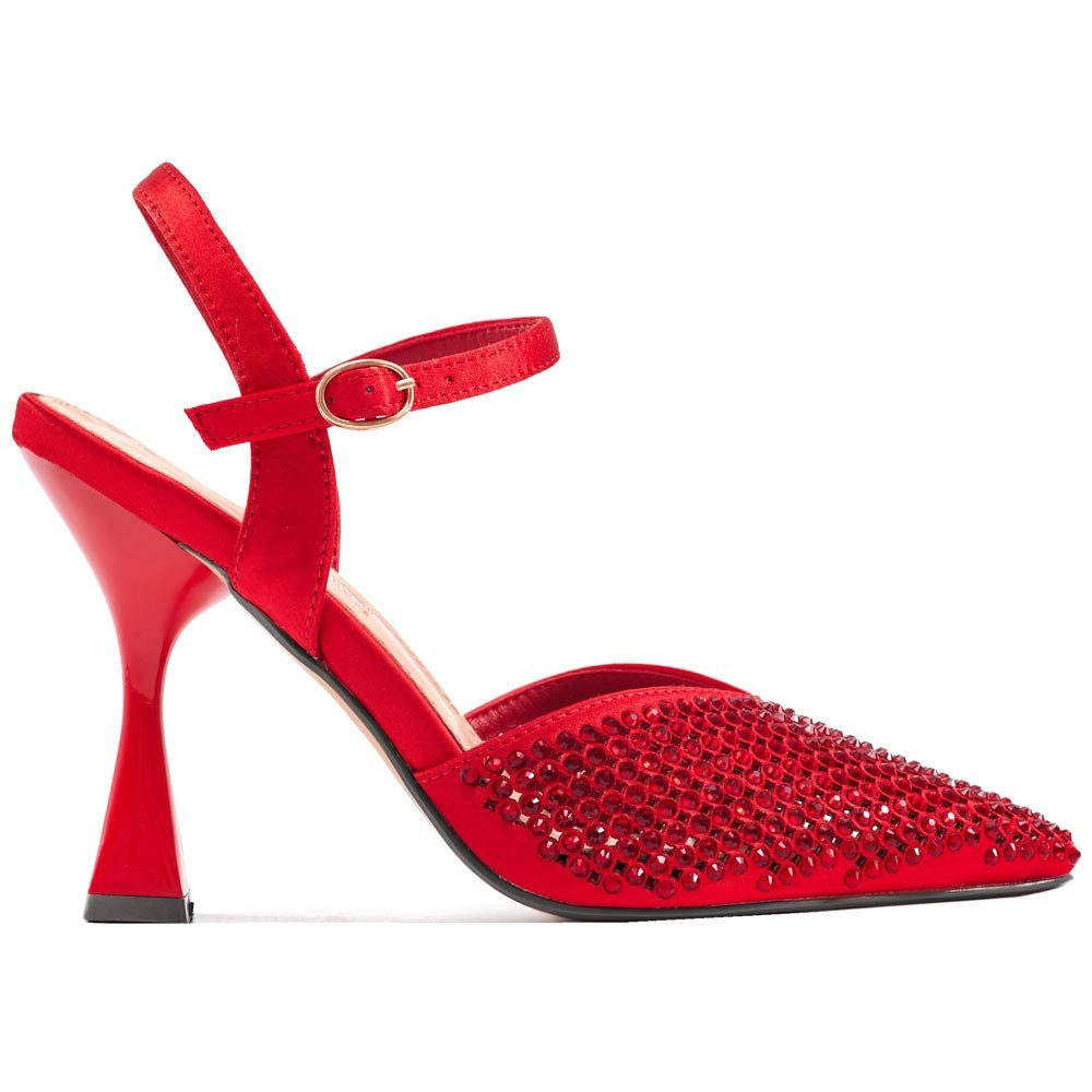 Zapato De Tacón Tango Couture De Dama 4” En Rojo