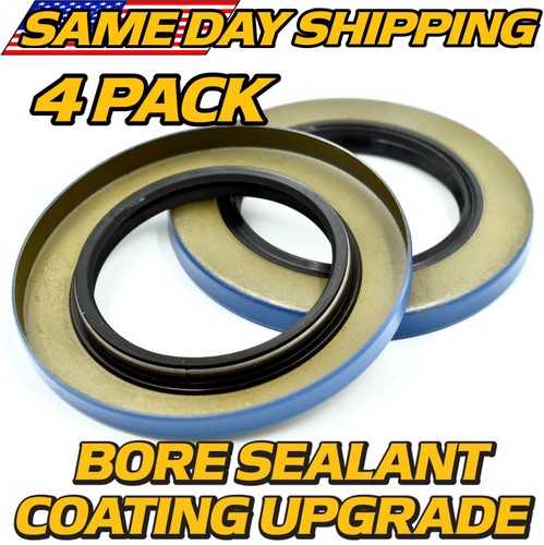 (4 Pk) Double Lip Seals Replaces 10-10, 21333TB 6K & 7K Trailer Axles w/ UPGRADE - Picture 2 of 5