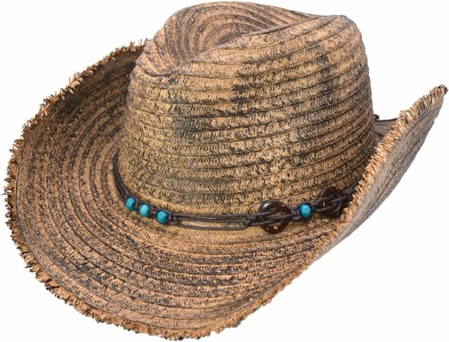 Sombreros de vaquero de paja unisex más vendidos del Reino Unido en talla única, 6 diseños💨 - Imagen 7 de 15
