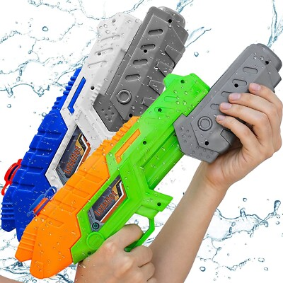 #ad 2PACK Summer High Pressure Water Gun Long Range Backyard Squirt Toy Kids amp;Adlut $15.90