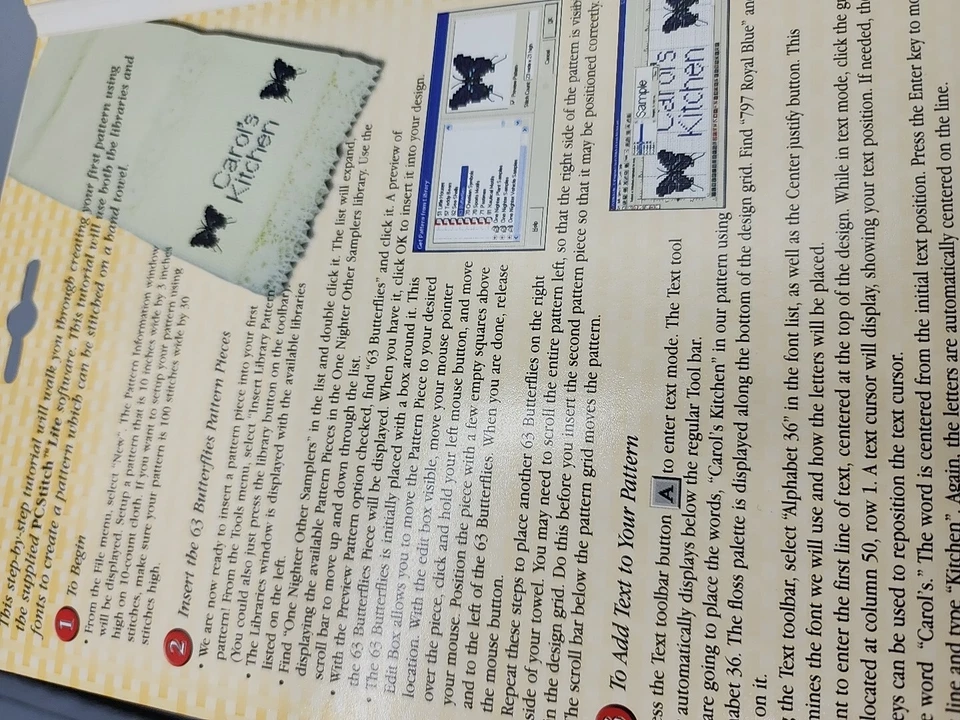 Cross Stitch Pieces PC Stitch Pattern Pieces X 3 Windows 95 and Up 3 CDs - Image 4 of 4