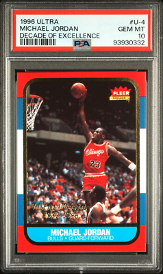 1996 Michael Jordan PSA 10 RC Rookie - Fleer Reprint | eBay