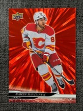 Andrew Mangiapane 2024-25 Upper Deck Series 1 Hockey Red Outburst /25 #29