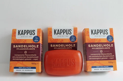 Kappus Sandelholz Seife Pflanzenölseife 3 x 100 g = 300 g, 100 % ohne Plastik - Bild 3 von 4