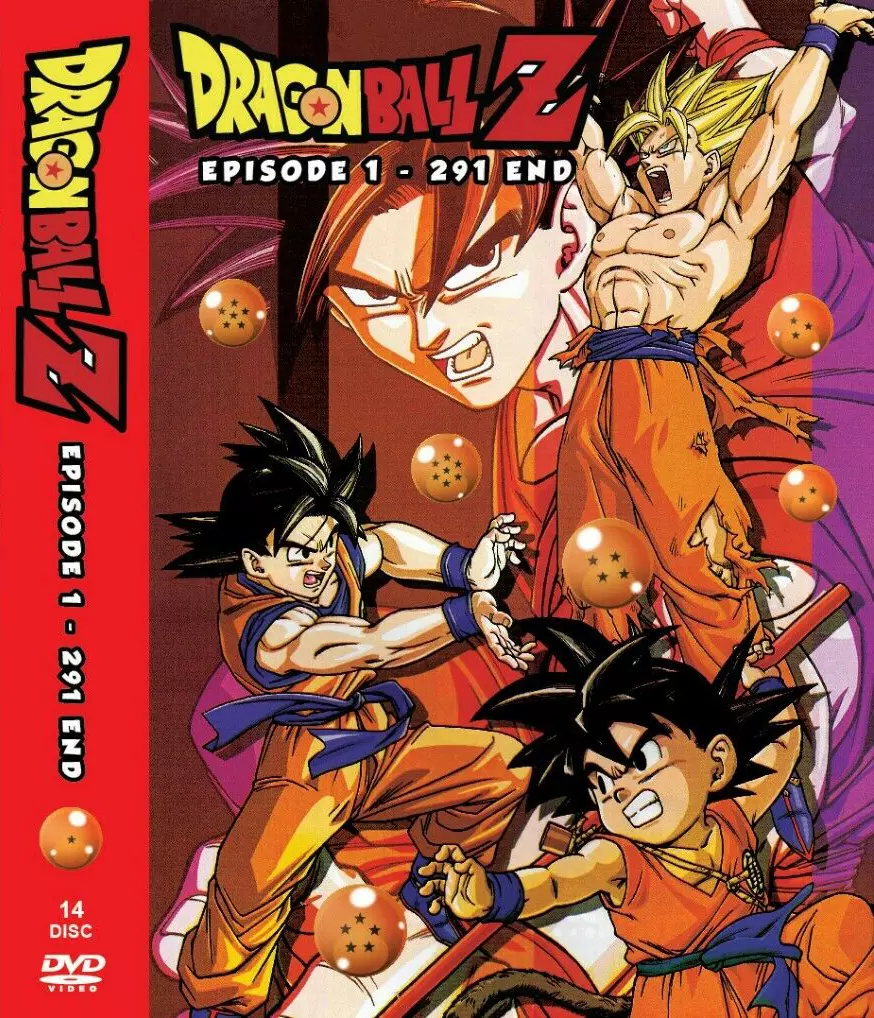 QANIME DVD Dragon Ball Z Episodes 1-291 End English Dubbed & Subtitles