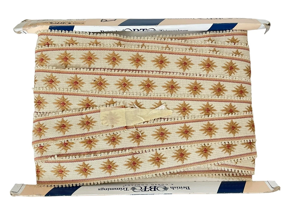 Borde de jacquard Bloomsbury británico vintage de Conso - perno de 23 yardas Foto 4 de 4