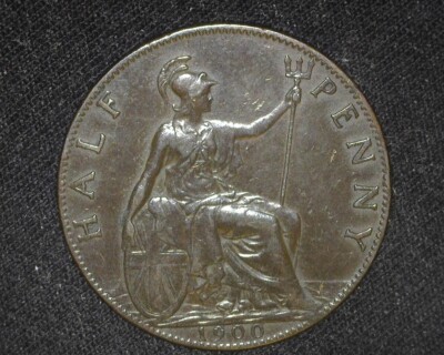 最高鑑定　1986年 G.BRITAIN 1ポンド　PF70 GREAT BRITAIN 1900 HALF-PENNY KM789 ABOUT UNCIRCULATED ~D92