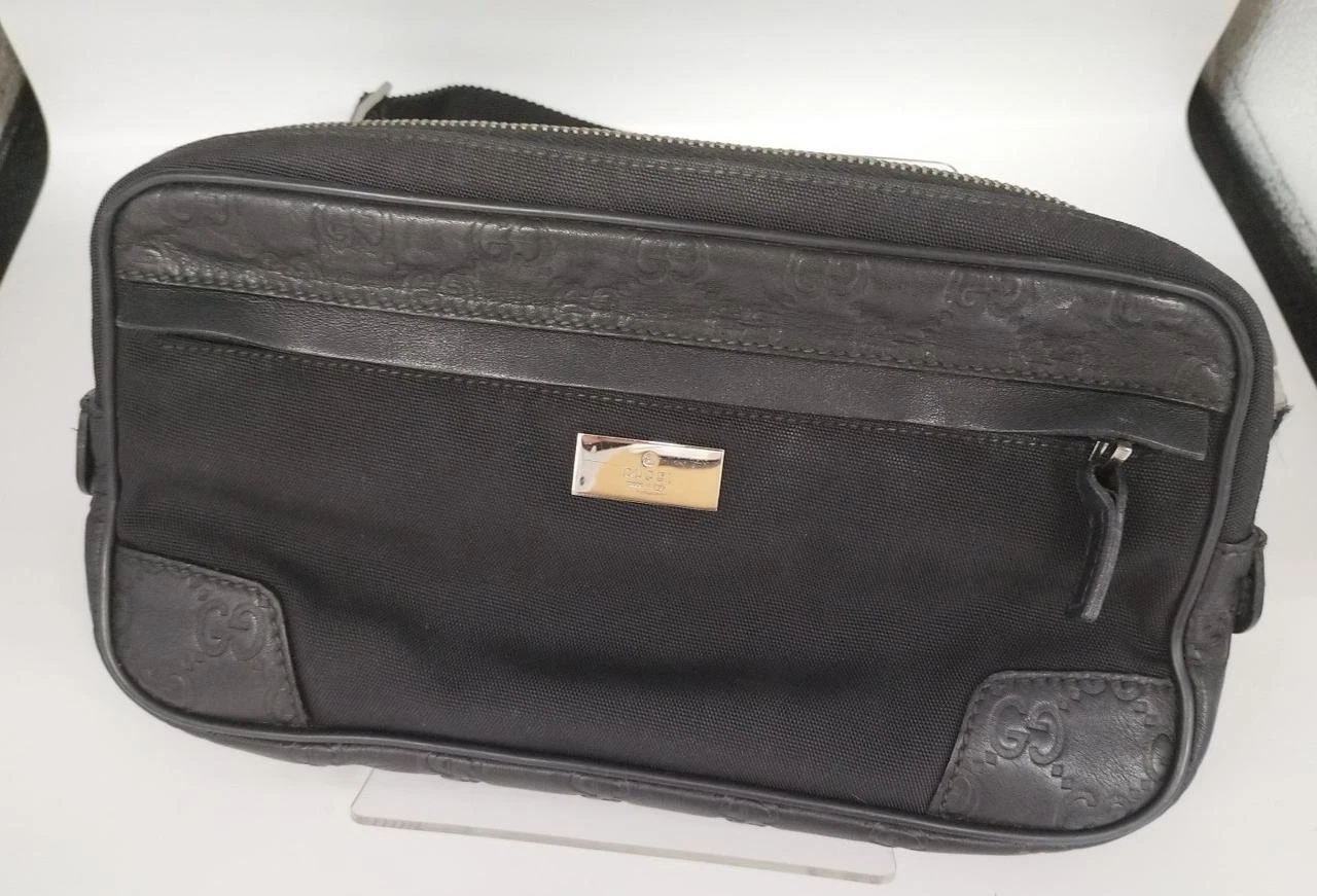 Sac taille GUCCI Guccissima, modèle 162417 492715, style classique, occasion