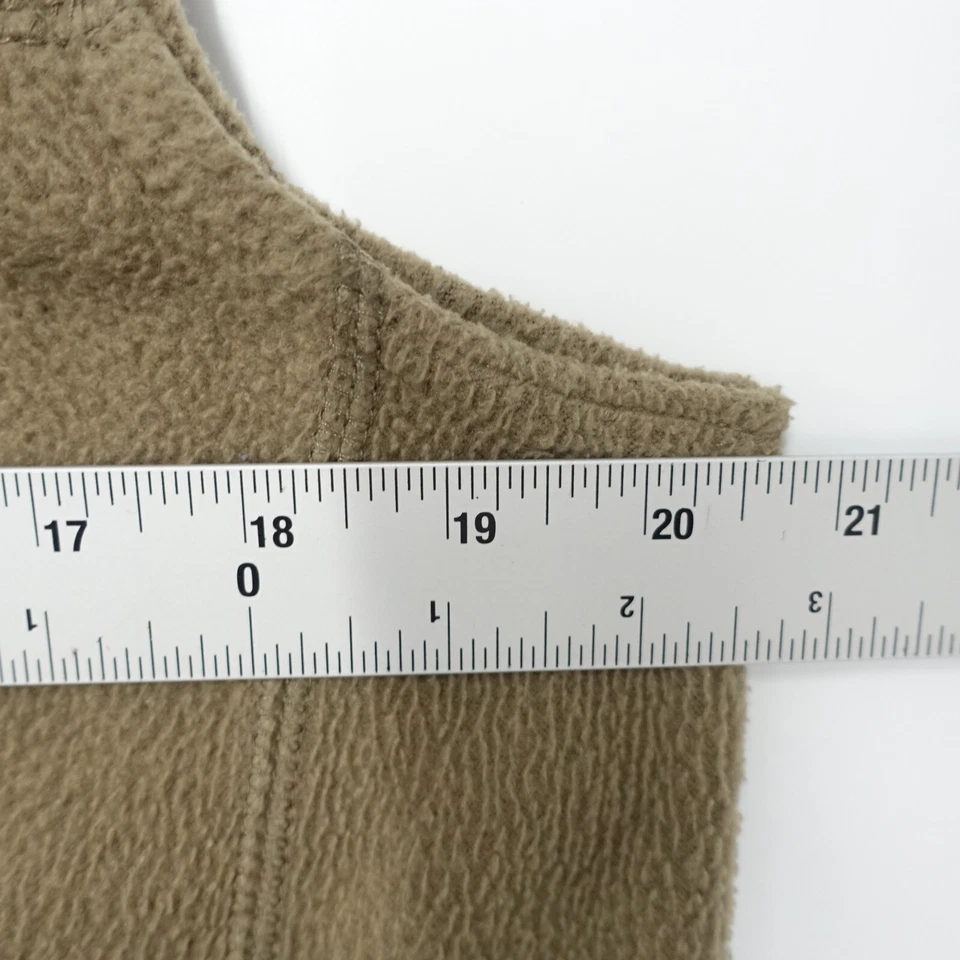 Cabelas Outerwear Fleece Vest Jackets Women Medium Brown Full Zip 100% Polyester - Image 3 of 4