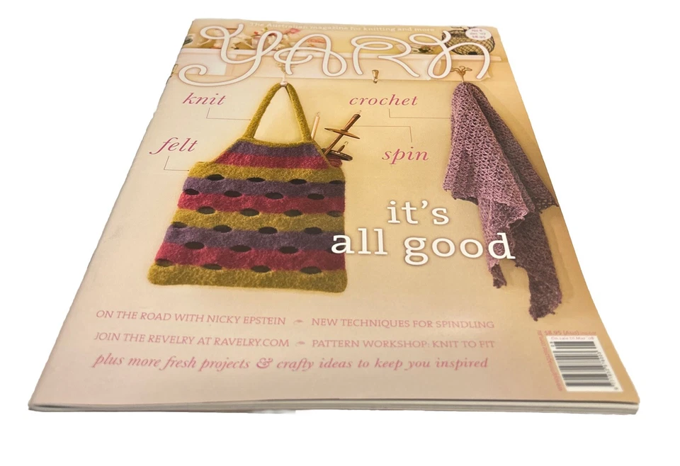 Yarn Australian Knitting Magazine issue 43 2016 Knit Felt Crochet Weave Spin - Image 2 of 4