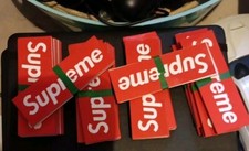 New Authentic Original Supreme Stickers Vinyl Decal Red Box Logo 3.5" x 1.25"