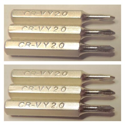 6PC Replacement 4mm Mini Hex Screwdriver Power Driver Bit tripoint Y2.0 Macbook 