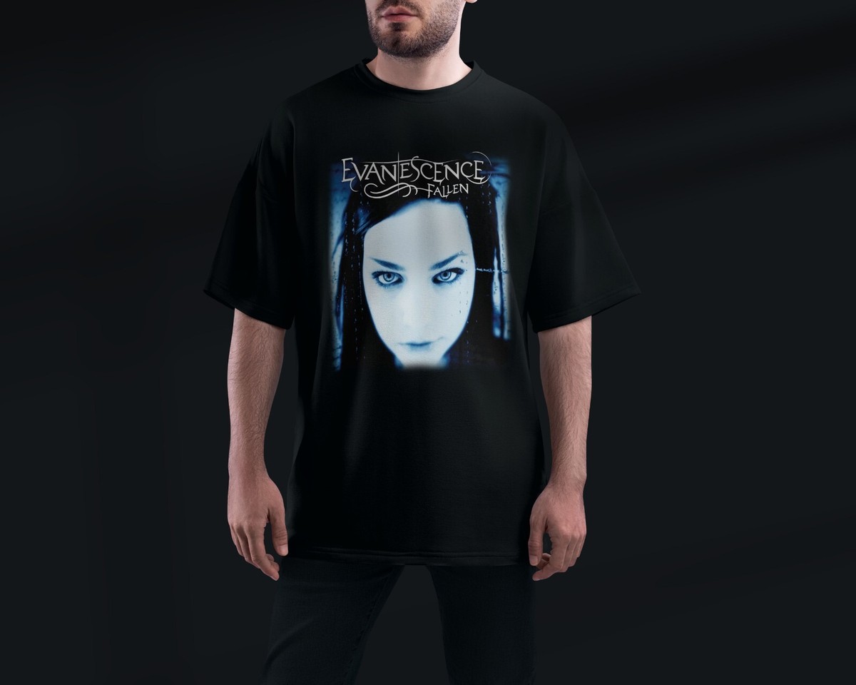 Vintage Evanescence Fallen Heavy Cotton Black All Size
