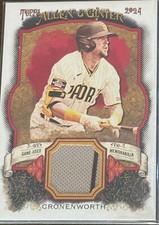 2024 ALLEN & GINTER JAKE CRONENWORTH GAME USED RELIC #AGR-JCR SAN DIEGO PADRES
