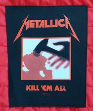 Large Metallica Kill 'Em All Sew On Battle Jacket Back Patch LICENSED