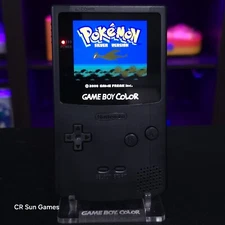Black Gameboy Color Console OLED Touch Screen And USB-C Rechargeable Battery 