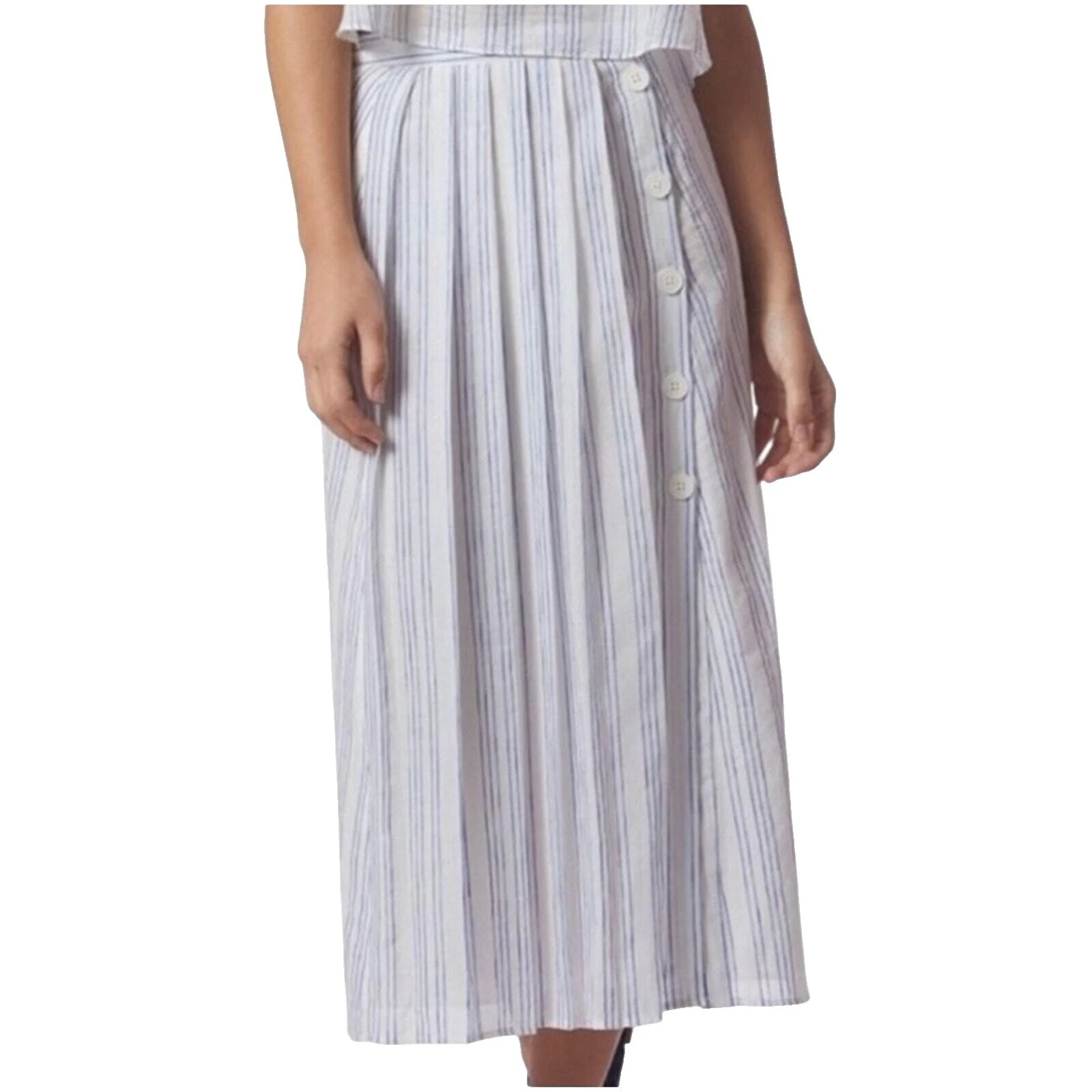 White Linen Skirts for Women