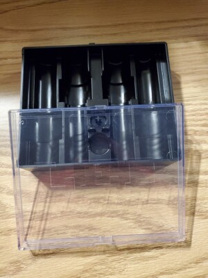 Lee Precision BLACK Storage Box with Clear Lid for FOUR (4) Dies NEW!! # DD3894
