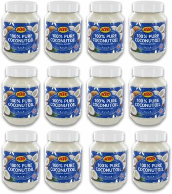 [ 12x 500ml ] KTC 100% Kokosöl / Cocosöl /Kokosnussöl / Coconut Oil