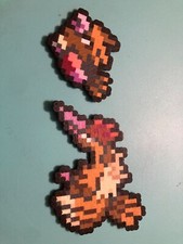 Spearow and Fearow Perler Bead Pixel Art Handmade