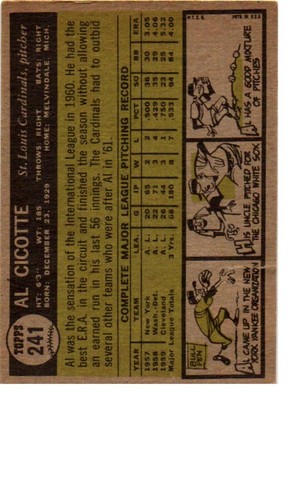1961 Topps Baseball Cards. 201-400. Complete your Set. - Picture 77 of 374